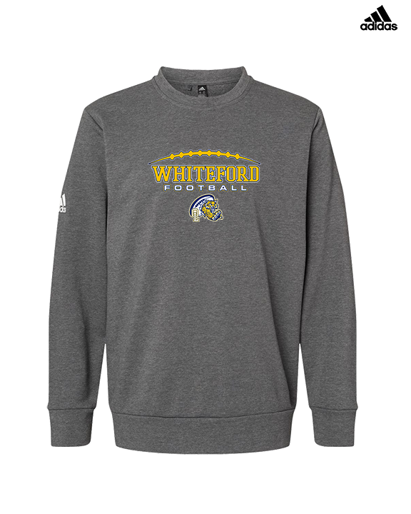 Whiteford HS Football Logo Custom 01 - Mens Adidas Crewneck