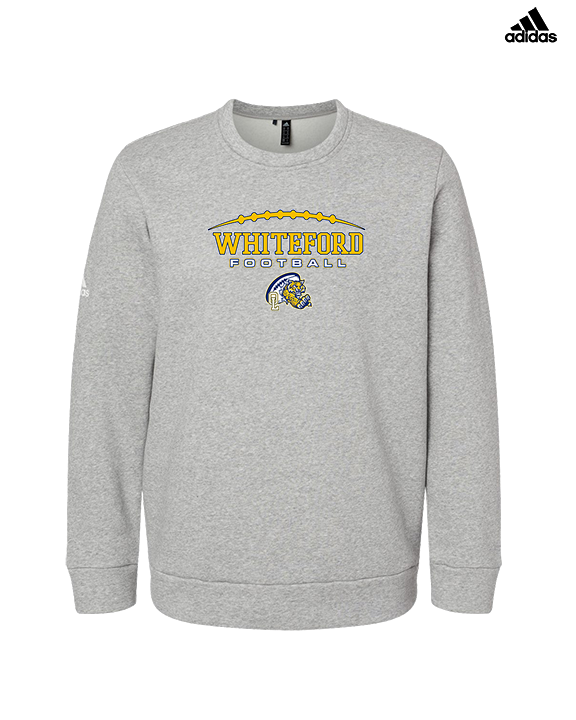 Whiteford HS Football Logo Custom 01 - Mens Adidas Crewneck