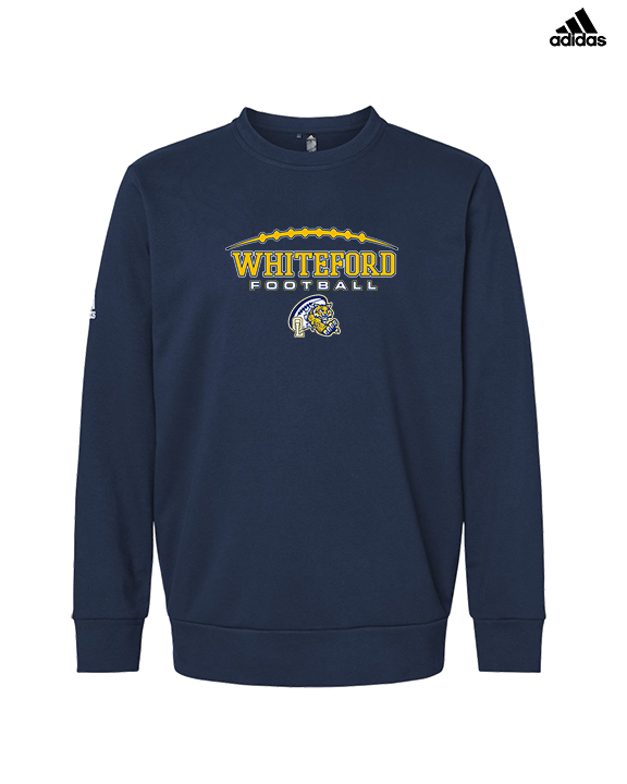 Whiteford HS Football Logo Custom 01 - Mens Adidas Crewneck