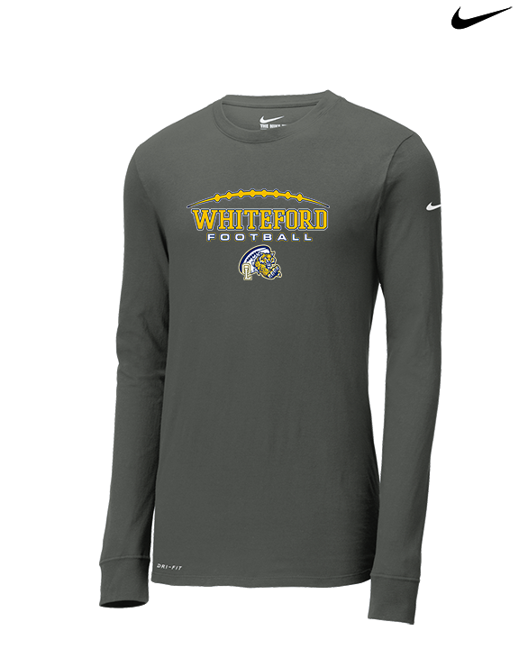 Whiteford HS Football Logo Custom 01 - Mens Nike Longsleeve