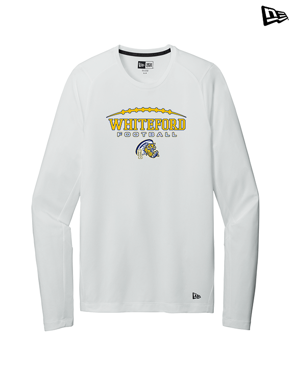 Whiteford HS Football Logo Custom 01 - New Era Performance Long Sleeve