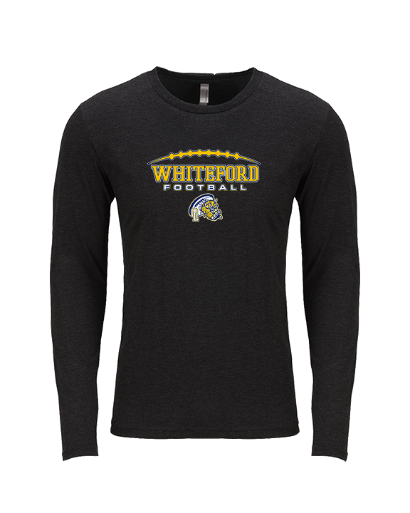 Whiteford HS Football Logo Custom 01 - Tri-Blend Long Sleeve