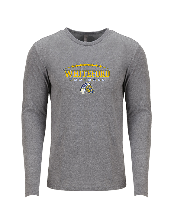 Whiteford HS Football Logo Custom 01 - Tri-Blend Long Sleeve