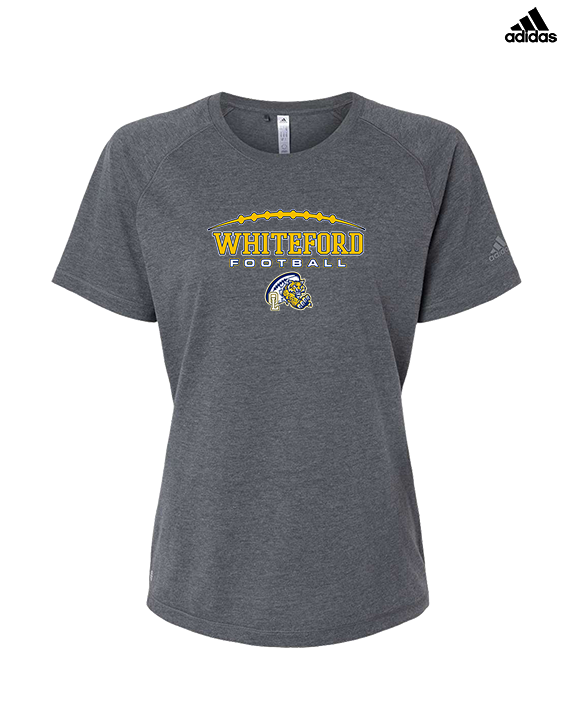 Whiteford HS Football Logo Custom 01 - Womens Adidas Performance Shirt