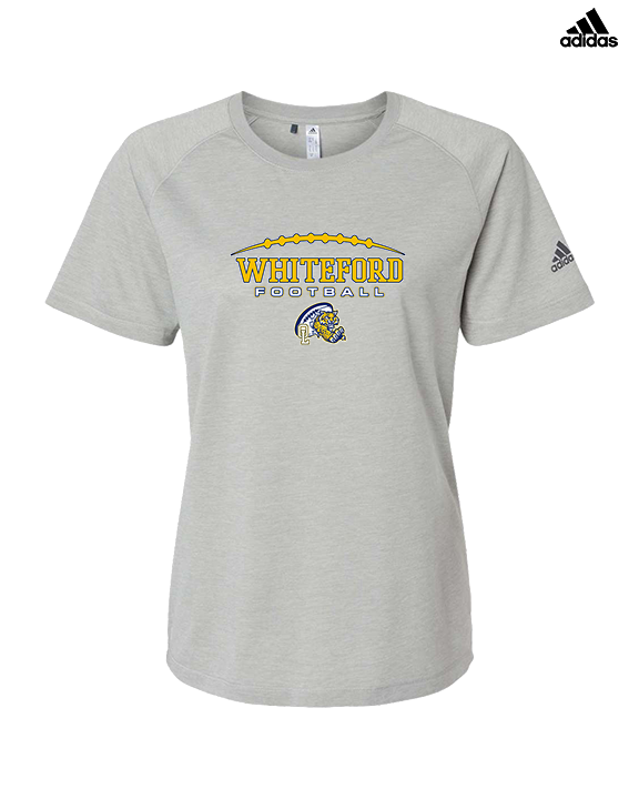 Whiteford HS Football Logo Custom 01 - Womens Adidas Performance Shirt