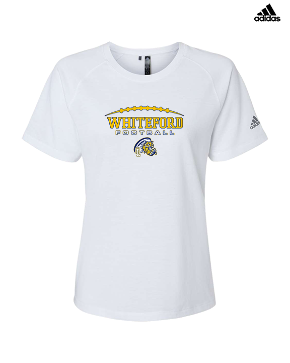 Whiteford HS Football Logo Custom 01 - Womens Adidas Performance Shirt