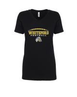 Whiteford HS Football Logo Custom 01 - Womens Vneck