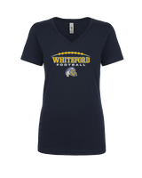 Whiteford HS Football Logo Custom 01 - Womens Vneck