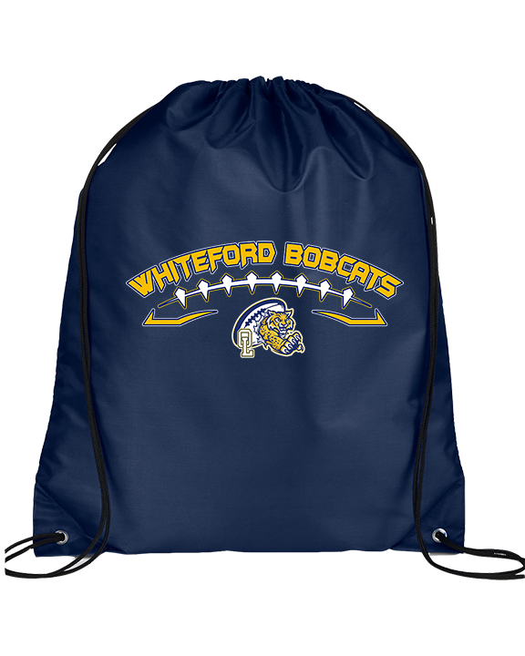 Whiteford HS Football Logo Custom 02 - Drawstring Bag