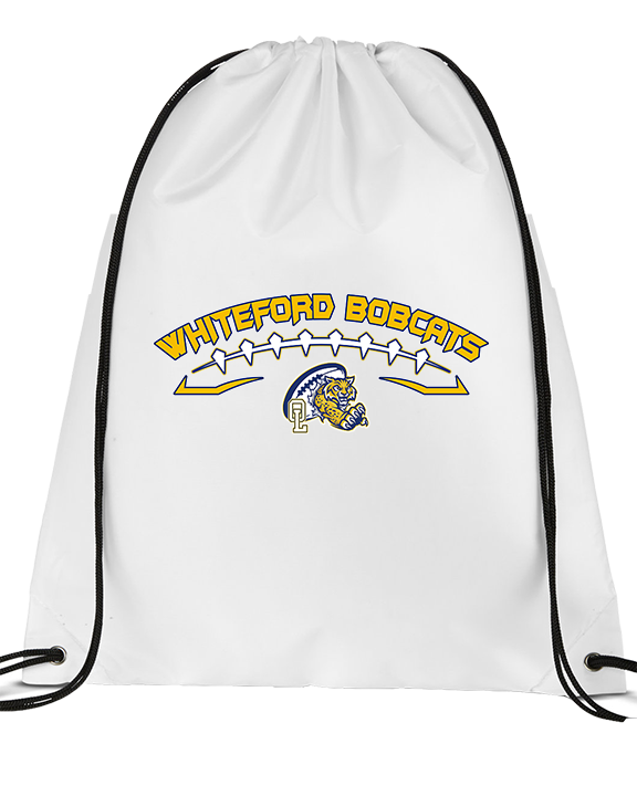 Whiteford HS Football Logo Custom 02 - Drawstring Bag