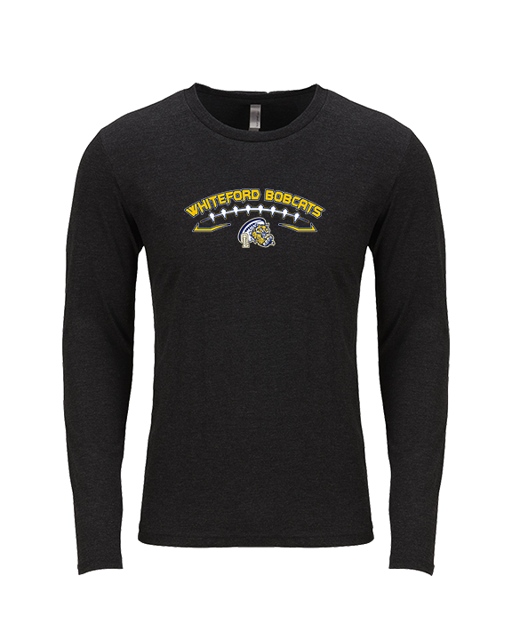 Whiteford HS Football Logo Custom 02 - Tri-Blend Long Sleeve