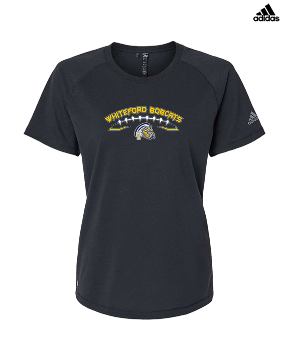 Whiteford HS Football Logo Custom 02 - Womens Adidas Performance Shirt