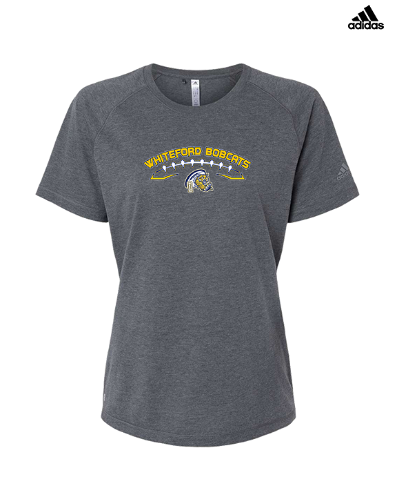 Whiteford HS Football Logo Custom 02 - Womens Adidas Performance Shirt