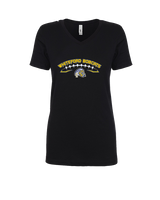 Whiteford HS Football Logo Custom 02 - Womens Vneck