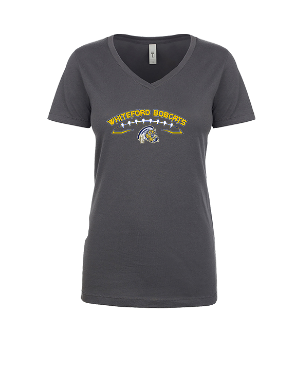Whiteford HS Football Logo Custom 02 - Womens Vneck