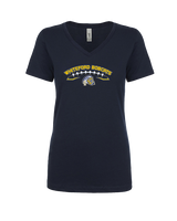 Whiteford HS Football Logo Custom 02 - Womens Vneck