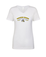 Whiteford HS Football Logo Custom 02 - Womens Vneck