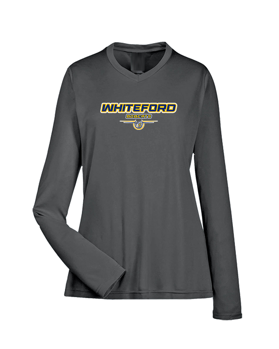 Whiteford HS Football Design - Womens Performance Longsleeve
