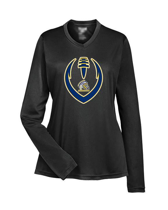 Whiteford HS Football Full Football - Womens Performance Longsleeve