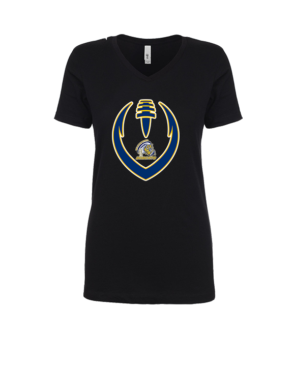 Whiteford HS Football Full Football - Womens Vneck