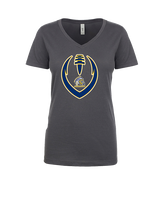 Whiteford HS Football Full Football - Womens Vneck