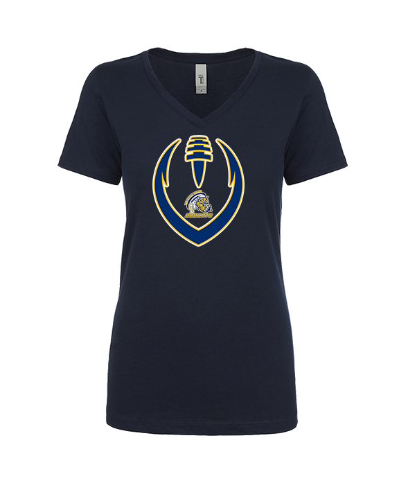 Whiteford HS Football Full Football - Womens Vneck