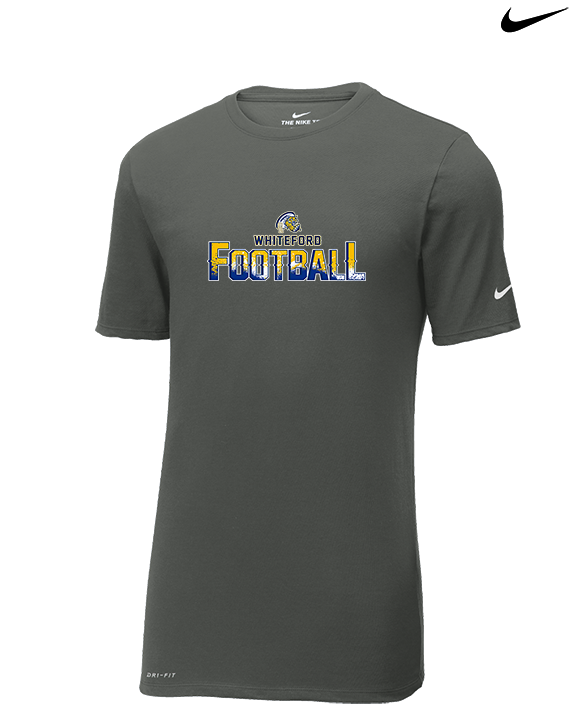 Whiteford HS Football Splatter - Mens Nike Cotton Poly Tee
