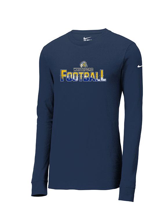 Whiteford HS Football Splatter - Mens Nike Longsleeve