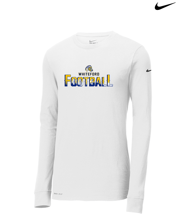 Whiteford HS Football Splatter - Mens Nike Longsleeve