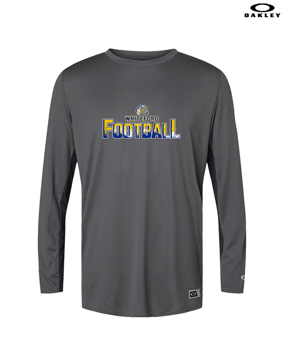 Whiteford HS Football Splatter - Mens Oakley Longsleeve