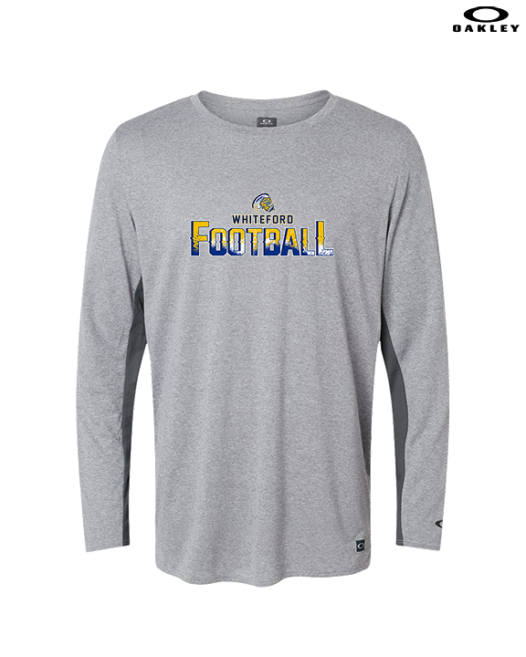 Whiteford HS Football Splatter - Mens Oakley Longsleeve