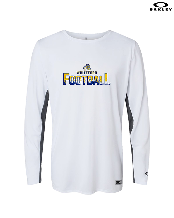 Whiteford HS Football Splatter - Mens Oakley Longsleeve