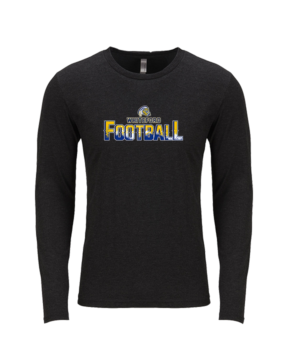 Whiteford HS Football Splatter - Tri-Blend Long Sleeve