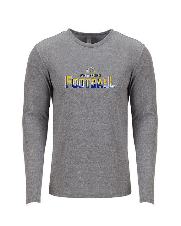 Whiteford HS Football Splatter - Tri-Blend Long Sleeve