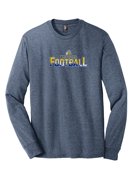 Whiteford HS Football Splatter - Tri-Blend Long Sleeve
