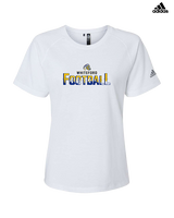 Whiteford HS Football Splatter - Womens Adidas Performance Shirt