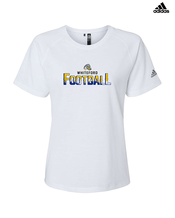 Whiteford HS Football Splatter - Womens Adidas Performance Shirt