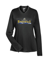 Whiteford HS Football Splatter - Womens Performance Longsleeve