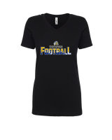 Whiteford HS Football Splatter - Womens Vneck