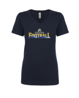 Whiteford HS Football Splatter - Womens Vneck