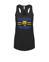 Will C Wood HS Football Curve - Womens Tank Top
