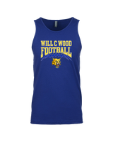 Will C Wood HS Football Football - Tank Top