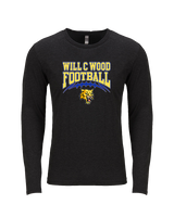 Will C Wood HS Football Football - Tri-Blend Long Sleeve
