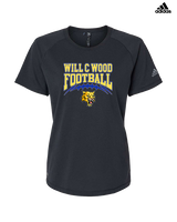 Will C Wood HS Football Football - Womens Adidas Performance Shirt