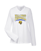 Will C Wood HS Football Football - Womens Performance Longsleeve