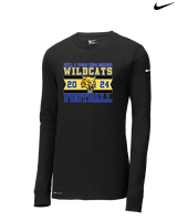 Will C Wood HS Football Stamp - Mens Nike Longsleeve