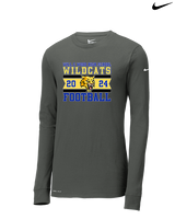 Will C Wood HS Football Stamp - Mens Nike Longsleeve