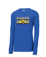 Will C Wood HS Football Stamp - Mens Nike Longsleeve