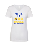 Will C Wood HS Football TIOH - Womens Vneck
