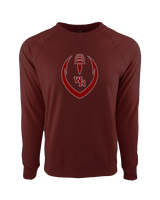 Wiregrass Ranch HS Football Full Football - Crewneck Sweatshirt